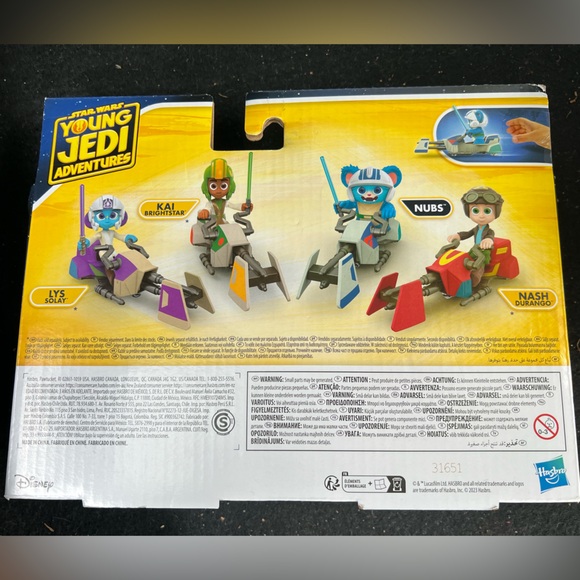 Star Wars: Young Jedi Adventures Nubs Figure & Speeder Bike NIB - Picture 8 of 8